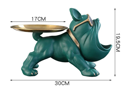 Home Decor Bulldog Figurine Dog Statue Storage Box Animal Ornament Resin Craft Art Sculpture Figurine Home Puppy Sculpture