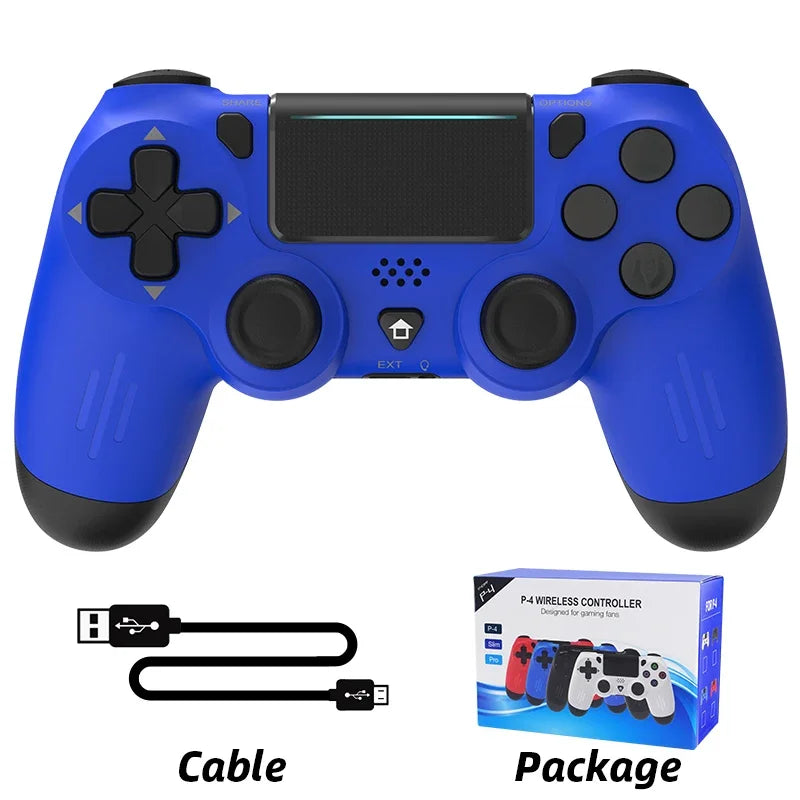 Bluetooth-Compatible Game Controller for PS4/Slim/Pro Wireless Gamepad For PC Dual Vibration Joystick For IOS/Android