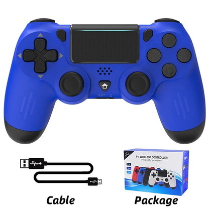 Bluetooth-Compatible Game Controller for PS4/Slim/Pro Wireless Gamepad For PC Dual Vibration Joystick For IOS/Android
