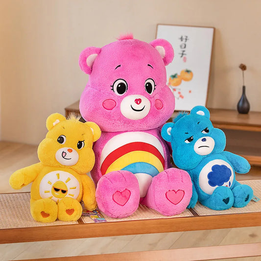 Care Bears Cute Rainbow Bear Plush Toys Lovely Cartoon Bear Soft Stuffed Dolls Homdecor Sleeping Plush Pillows