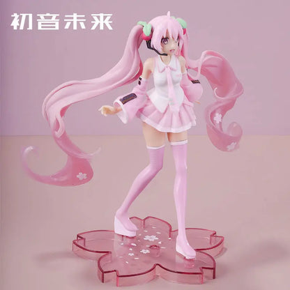 New Anime Miku Cute Kawaii Virtual Singer Miku Manga Statue Figurines Pvc Action Figure 15~25cm