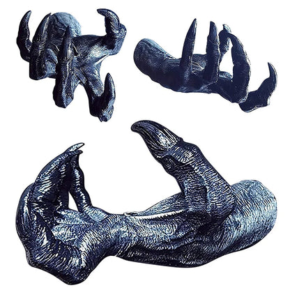Gothic Witch's Hand Statues Creative Resin Ornament Aesthetic Wall Keys Hanging Rack Bag Hangers Wall Art Sculptures Home Decor