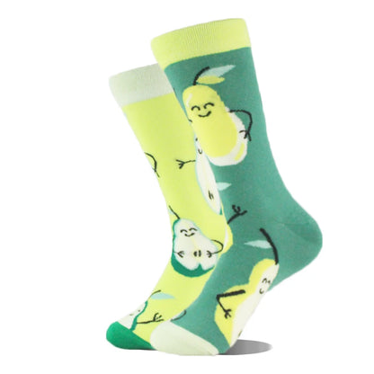 AB Happy Cotton Funny Socks Men Beer Panda Duck Crazy Design Sokken Unisex Novelty Plant Piano Crew Skateboard Calcetines Hombre