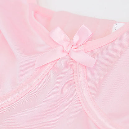 Ellolace Fancy Sexy Lingerie Girly Pink Corset Dress With Stocking g-String Tightening Matching 5-Piece Sissy Lace Onlyfans Kit