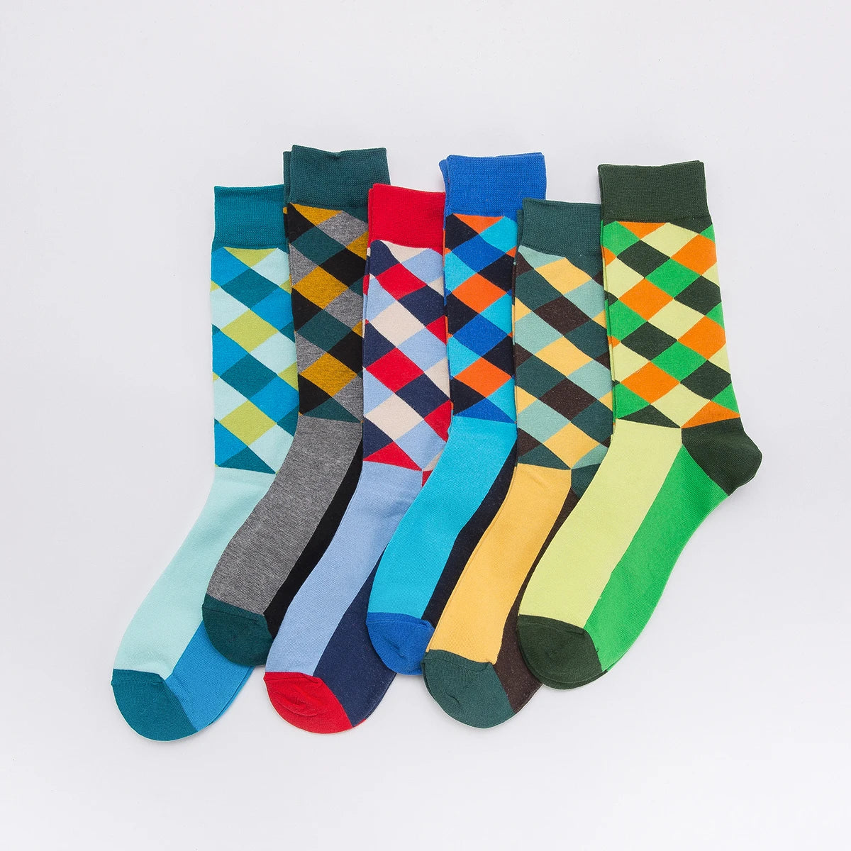 5-6 Pairs New High Quality Combed Cotton Men Socks Women Happy Fashion Novelty Skateboard Crew Casual Funny Socks for Men