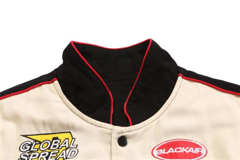 Embroidery Motorcycle Baseball Jackets Men Y2K Harajuku Letter Patchwork Coats Vintage Hip Hop Streetwear Varsity Jacket Unisex