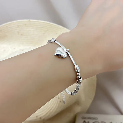 VENTFILLE 925 Sterling Silver Diamond-Studded Butterfly Bracelet Women's Fashion Temperament Flower Adjustable Bracelet