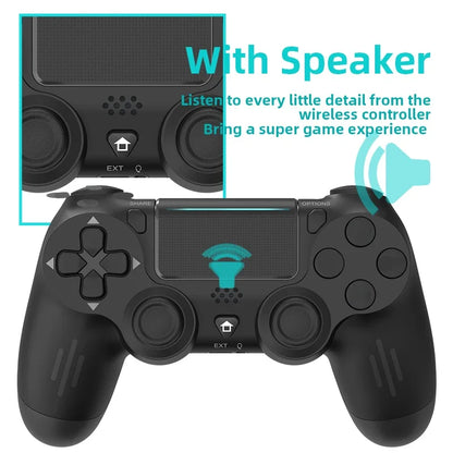 Bluetooth-Compatible Game Controller for PS4/Slim/Pro Wireless Gamepad For PC Dual Vibration Joystick For IOS/Android
