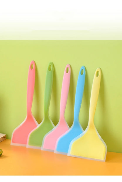 1PC Silicone Spatula Wide Mouth Non-stick Scraper Steak Beef Egg Cooking Spatula Pancake Baking Tools Kitchen Cooking Shovel