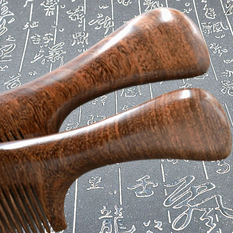 Natural Sandalwood Hair Combs Anti-Static Wooden Comb Massager Long Wide Tooth Detangle Sandalwood Comb Hair Care Household Gift