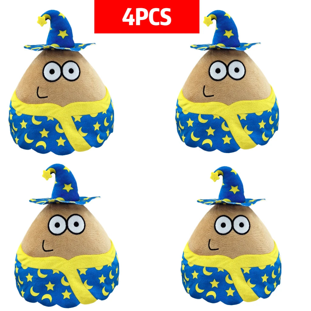 1/4Pcs My Pet Alien Pou Plush Toy Kawaii Alien Pet Doll Cute Pou Stuffed Toys Soft Pillow Plush Animal Gift Toys For Kids Girls