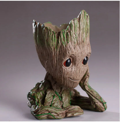 Modern Vases For Flowers Pot Groot Garden Pots Planters Anime Figurines Home Decoration Accessories Office Storage Pen Case