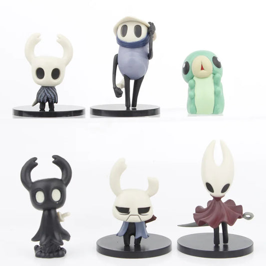 6pcs/Set Hollow Knight Figure Toys Silk Song The Knight Hornet Zote Grub Figurine Collection Figure Model Doll