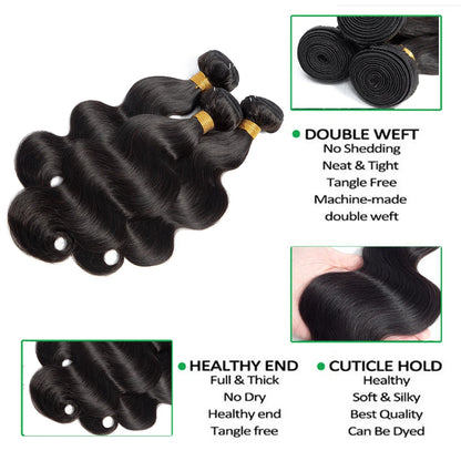 Hot Sale #4 Brown Body Wave Bundles 1/3/4 Brazilian Human Hair Weave Bundles Hair Extension Tissage Human Hair Bundles Remy Hair