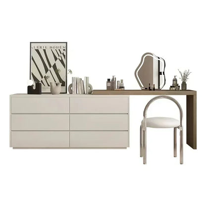 Luxury Dressing Table Drawer White Makeup Mirror Corner Desk Dresser Table Cabinet Organizers Storage Penteadeira Home Furniture