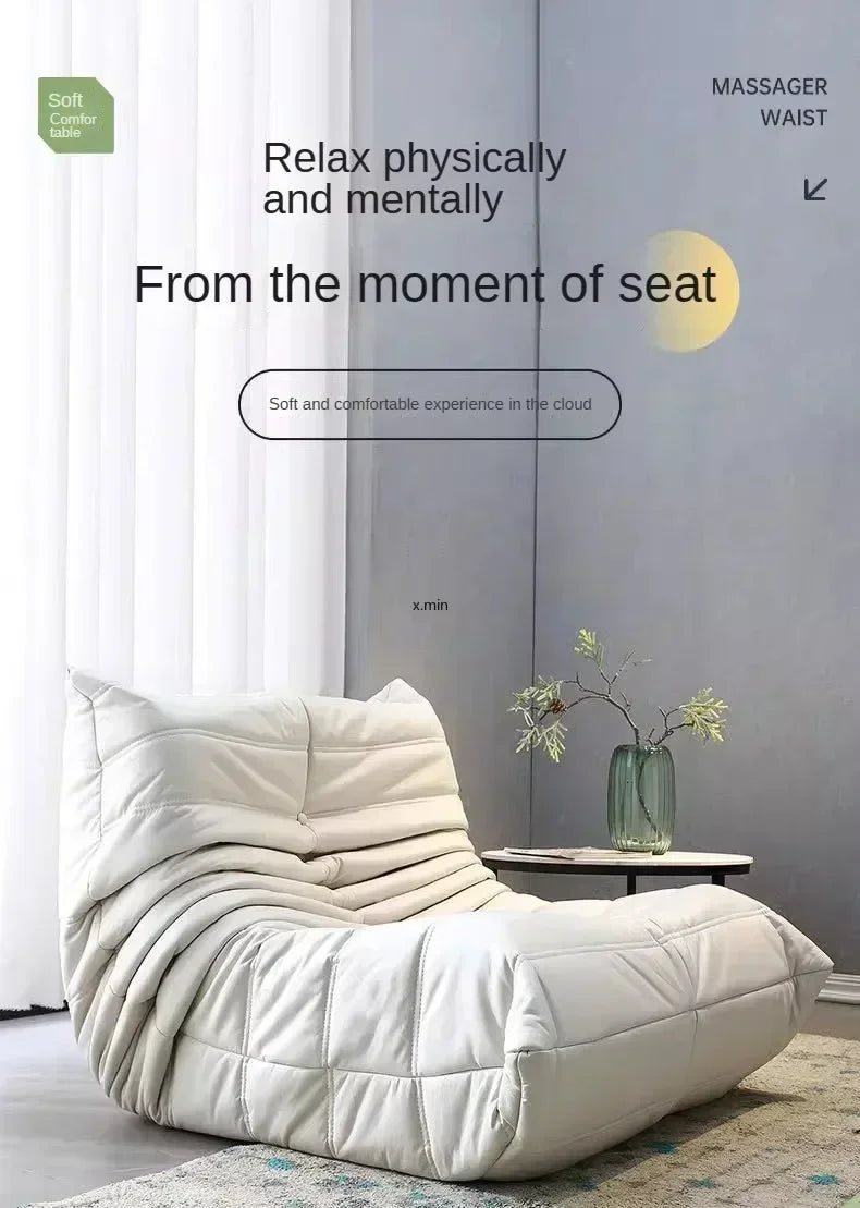 Caterpillar Lazy Sofa Sleepable Balcony Bedside Single Ins Style Clothing Store Beauty Salon Sofa Chair Sofas for Living Room
