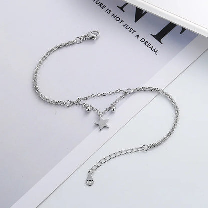 VENTFILLE 925 Sterling Silver Diamond-Studded Butterfly Bracelet Women's Fashion Temperament Flower Adjustable Bracelet