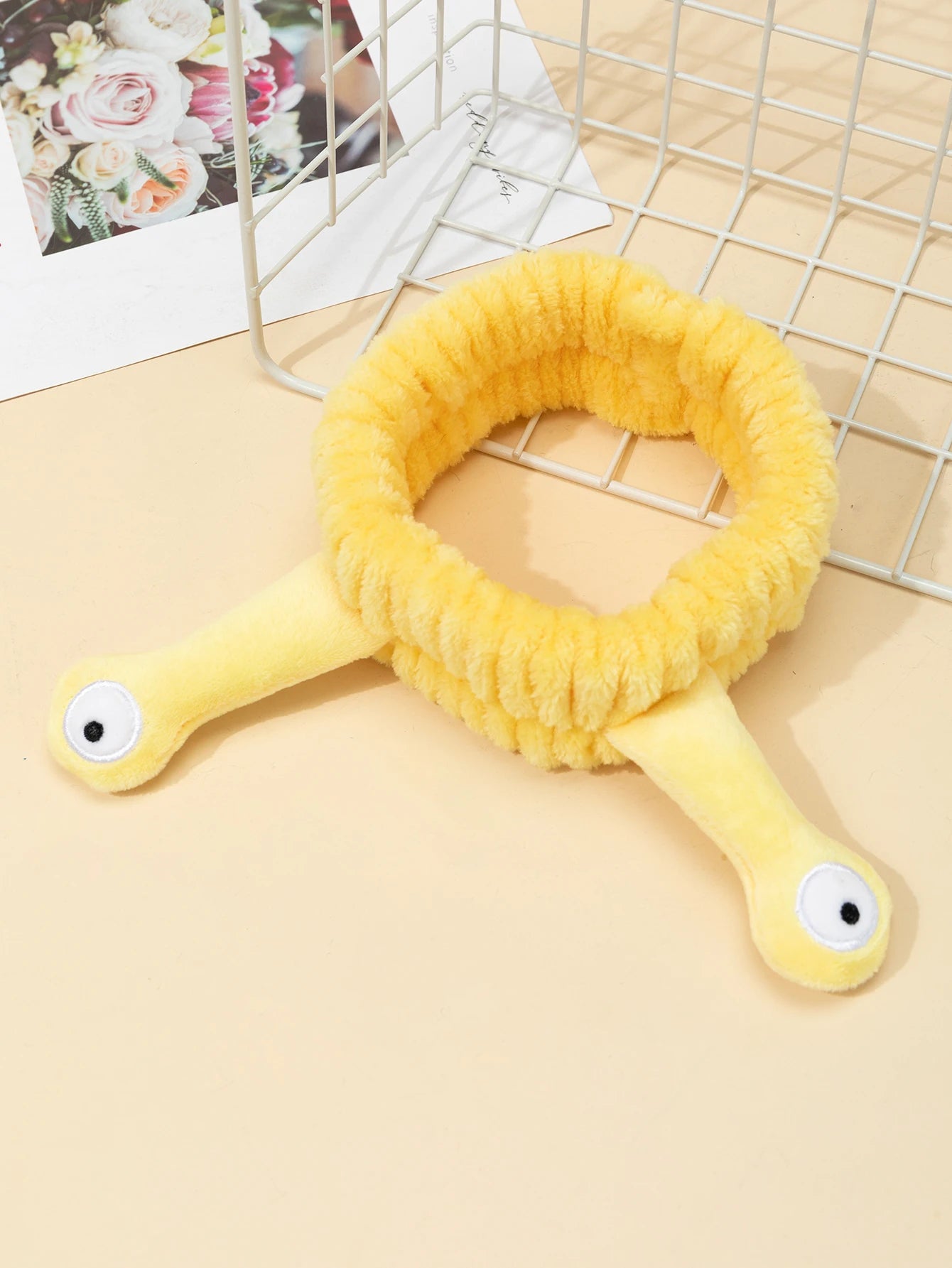 Cute Animal Ears Headbands with Fluffy Ball Soft Coral Fleece Elastic Hair Band For Women Washing Face Makeup Cosmetic