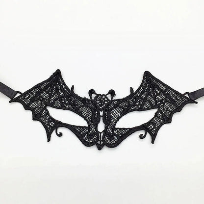 Black Color Sexy Women Lace Masquerade Mask for Carnival Halloween Half Face Cosplay Masks Festive Animal Party Supplies