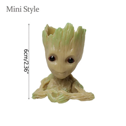 Modern Vases For Flowers Pot Groot Garden Pots Planters Anime Figurines Home Decoration Accessories Office Storage Pen Case