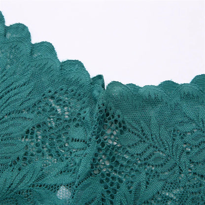 FINETOO 4pcs Lace Floral Boyshorts Underwear for Women Sexy Hollow Out Solid Panties Female Low-Waist Breathable Girls Lingerie
