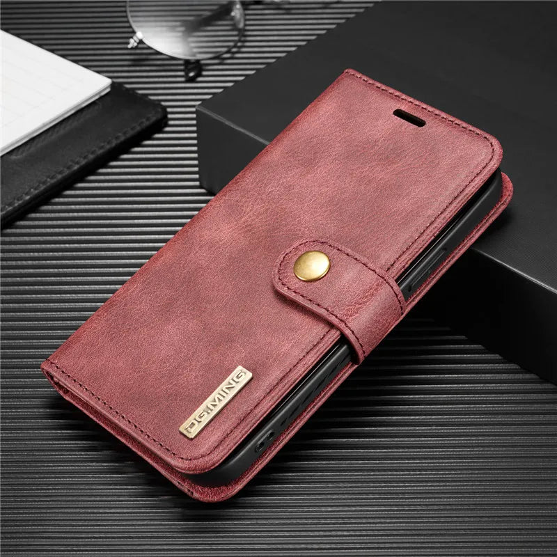 Detachable Magnetic Leather Phone Case for IPhone 16 Pro Max 15 12 13 11 14 Plus XS XR X SE 2022 Wallet Card Holder Cover Coque