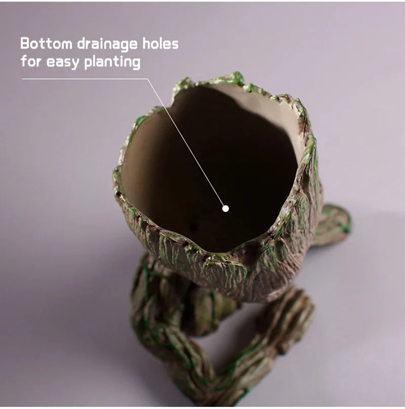 Modern Vases For Flowers Pot Groot Garden Pots Planters Anime Figurines Home Decoration Accessories Office Storage Pen Case
