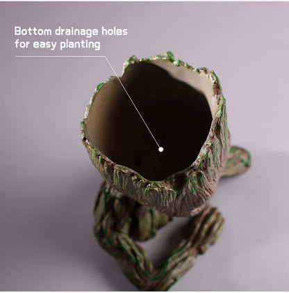 Modern Vases For Flowers Pot Groot Garden Pots Planters Anime Figurines Home Decoration Accessories Office Storage Pen Case