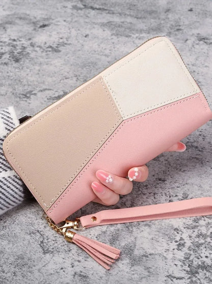 New Fashionable Japanese and Korean Large Capacity Zipper Wallet Long Wallet for Women Handheld Bag for Women