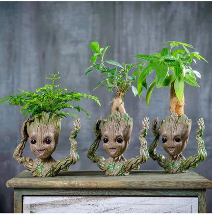 Modern Vases For Flowers Pot Groot Garden Pots Planters Anime Figurines Home Decoration Accessories Office Storage Pen Case