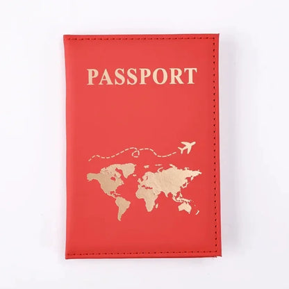 Fashion Women Travel Passport Cover Holder Case ID Credit Card Holder Travel Accessories Map Passports Wallet Ticket Protective