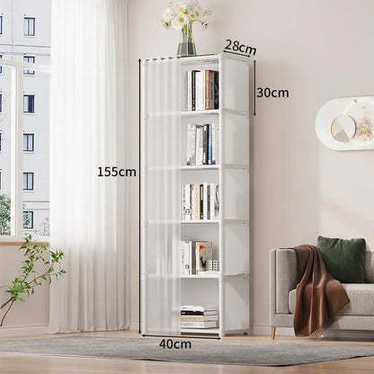 Simple Wardrobe Simple Cloth Wardrobe High-capacity Multipurpose Storage Rack Strong Load-bearing Capacity Dustproof Bookshelf