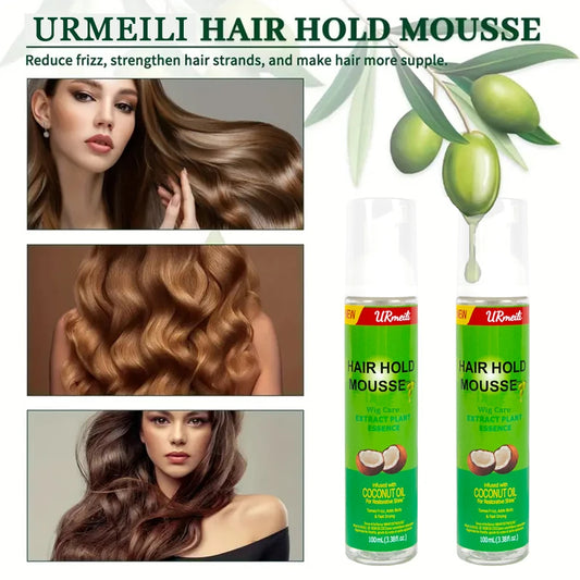 Curly Hair Mousse For Wigs Strong Hold Olive Oil Hair Styling Mousse Anti-Frizz Hair Foam Mousse For Styling Hair Women Men
