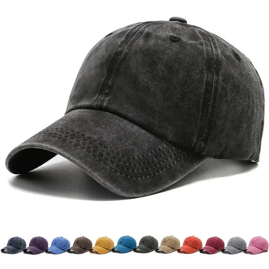 Women Men Cotton  Fashion Snapback Solid Baseball Cap Autum Winter Hat Outdoor Simple Vintag Visor Casual Cap Hat For Women Men