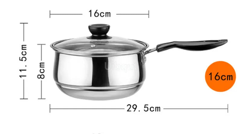 Stainless Steel pot Double Bottom Soup Pot Nonmagnetic Cooking Multi purpose Cookware Non stick Pan Gas cooker used pot hot pot