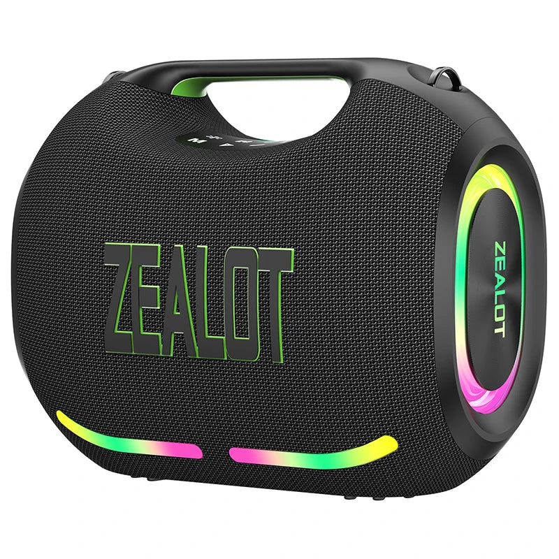 ZEALOT-ZE01 120W Big Power Wireless TWS Subwoofer Bluetooth Speaker High Volume Waterproof Portable Mobile Power HIFI Sound Qual