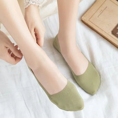 3 Pairs Women Socks High Quality Matching Casual Socks Summer Thin Cotton Bottom Non-slip Invisible Low Short Socks Breathable