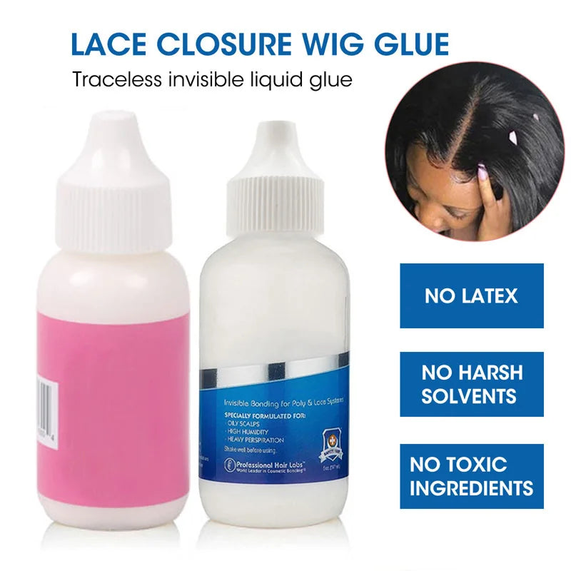 Strong Keep Wig Glue Waterproof Extra Hold Super Sticky And Sweatproof Front Lace Wig Glue White Color Cold Glue For Wigs