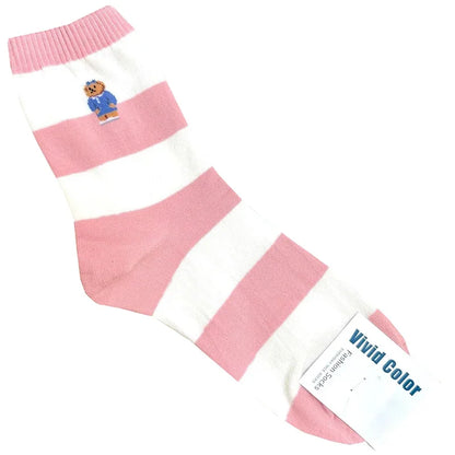 Good Quality Cartoon Elegant Lady Bear Women's  Cute Socks Cotton Harajuku Style Woman Novelty Breathable Sox Christmas Gifts