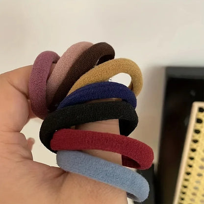 30-150PCS Women Girls Candy Colors Nylon Basic Scrunchie Hair Tie Ponytail Hold Hair Rubber Bands Fashion Hair Accessories