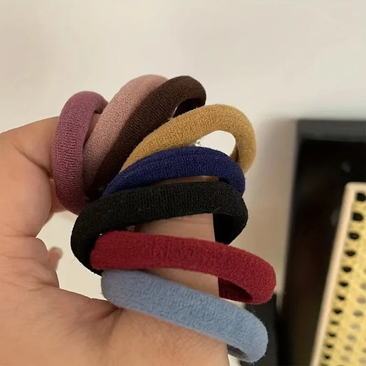 30-150PCS Women Girls Candy Colors Nylon Basic Scrunchie Hair Tie Ponytail Hold Hair Rubber Bands Fashion Hair Accessories