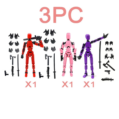 3PCS-Lucky Puppets 13 Doll,Multiple Styling Combinations Robot Model,Cheap Holiday Gift,Cool Robot Doll Desktop Decoration