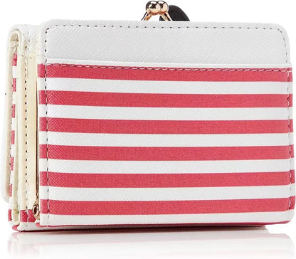 Sanrio Hello Kitty Bag Kawaii Cinnamoroll My Melody Kuromi Casual Fashion PU Leather Wallet Cute Folding Light Card Bag New 2024