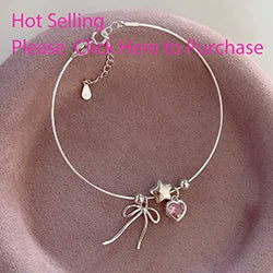 VENTFILLE 925 Sterling Silver Diamond-Studded Butterfly Bracelet Women's Fashion Temperament Flower Adjustable Bracelet