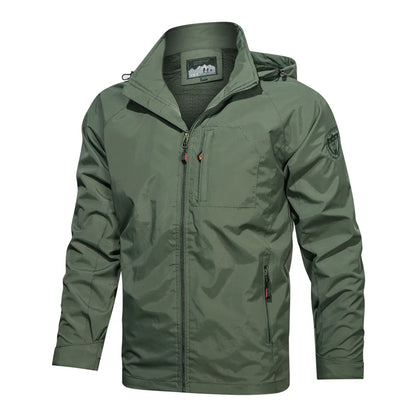Camping Hiking Jacket Men Spring Autumn Outdoor Sports Breathable Coats Climbing Trekking Windbreaker Travel Waterproof Jacket