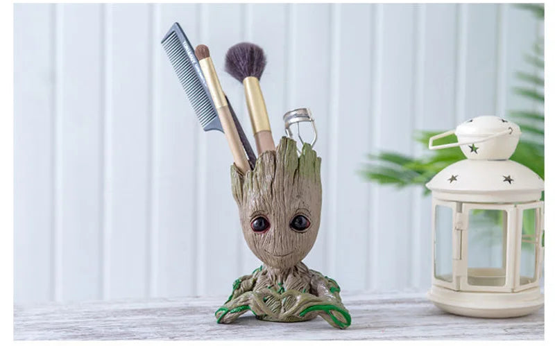 Modern Vases For Flowers Pot Groot Garden Pots Planters Anime Figurines Home Decoration Accessories Office Storage Pen Case