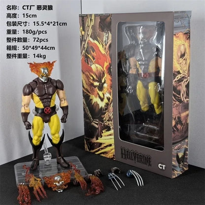 Ct Toys Wolverine Action Figure Deadpool Mafex 096 Figure 138 Hellverine Comic Version Figurine Collection Model Toys Kids Gifts