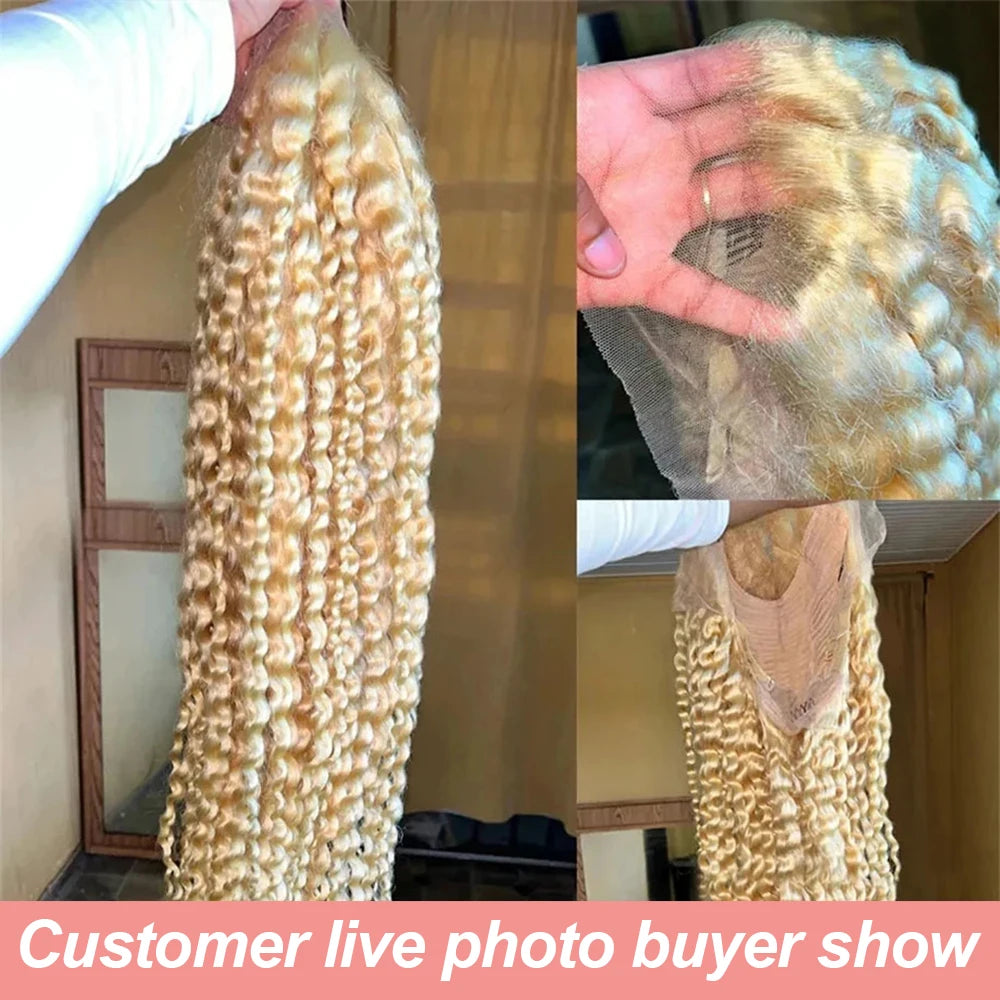 613 HD Lace Frontal Wig 13x4 Deep Loose Wave Transparent Remy Color Front Human Hair Wig 13x6 Blonde Water Curly Human Hair Wig