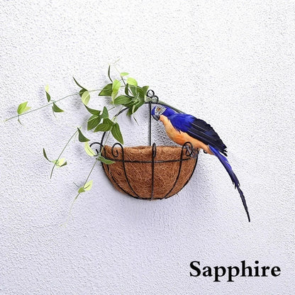 25/35cm Creative Handmade Simulation Parrot Animal Bird Garden Props Decoration Miniature Feather Lawn Doll Ornaments