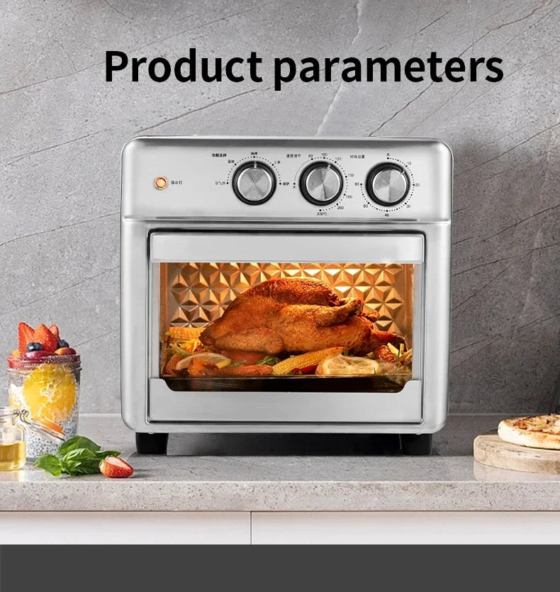 Smart air fryer oven 26L 13L Large Capacity Electric Air Fryers Visible Window Household Kitchen Deep Fryer without Oil EU 220V
